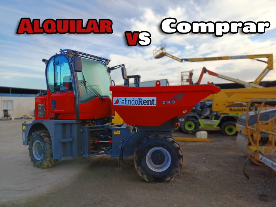 alquilar comprar maquinaria